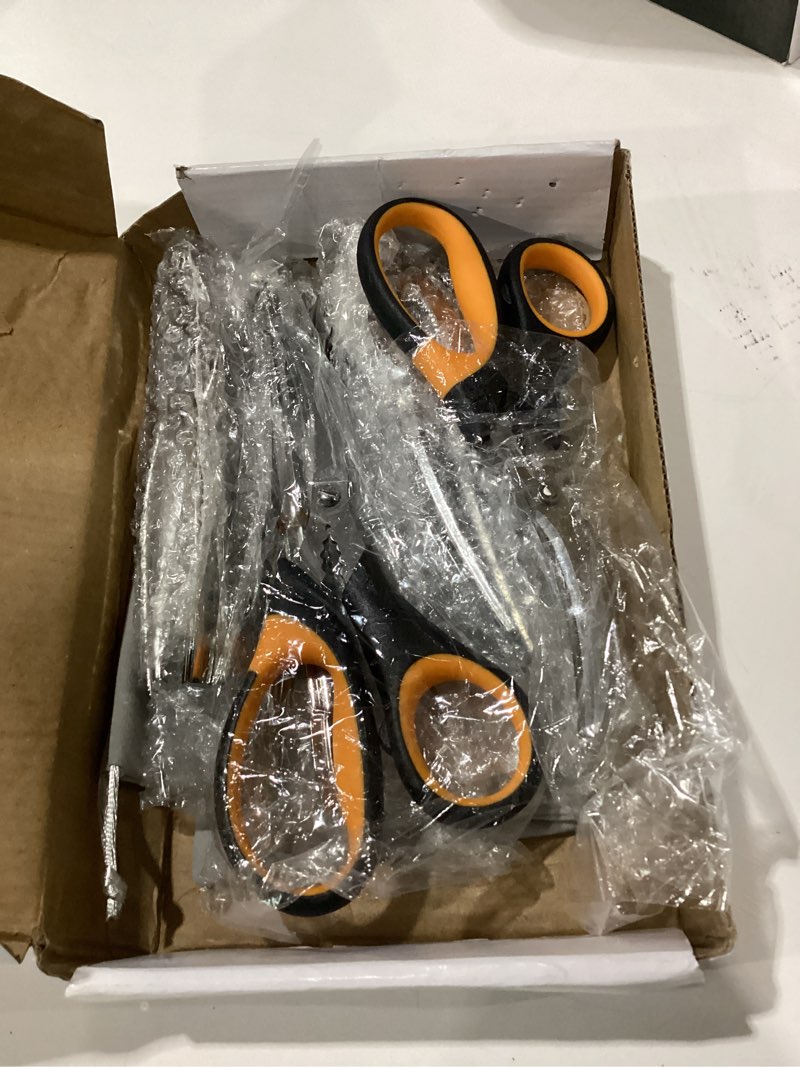 Condition photo showing New/Like New for hiware 20-piece seafood tools set includes 6 crab crackers, 6 lobster shellers, 6 crab leg forks/picks and 2 seafood scissors & storage bag - nut cracker set gray