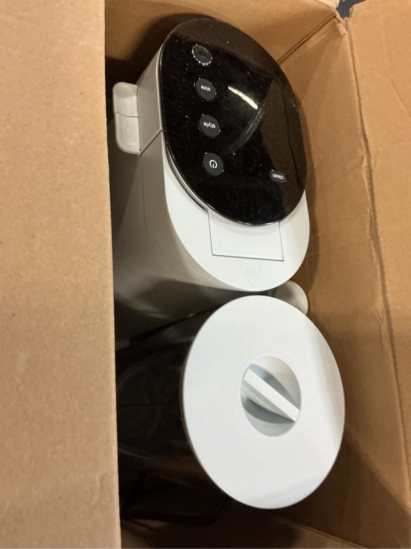 Condition photo showing As Is for Ninja Pods & Grounds Specialty Single-Serve Coffee Maker, K-Cup Pod Compatible, Built-In Milk Frother, 6-oz. Cup to 24-oz. Travel Mug Sizes, Iced Coffee Maker, Glacier Blue, PB051GB