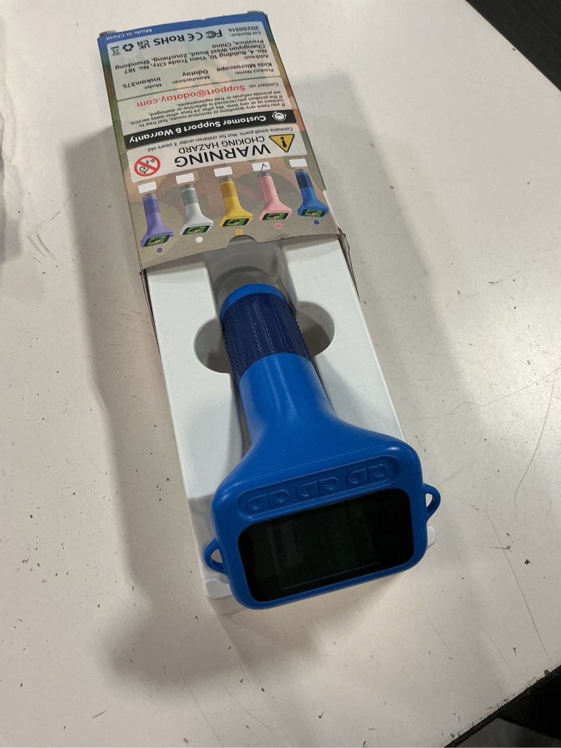 Condition photo showing Good Condition for odatay microscope for kids with 12 slides, 100x-1000x 1080p digital handheld kids microscope, mini portable pocket miniscope science toys gifts for 3+ 4 5 6 7 8 9 10 11 12 year old boys girls, pink
