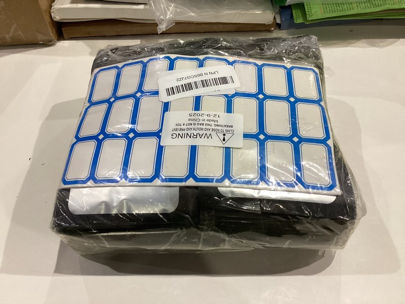 Condition photo showing Good Condition for 500 pcs 4x6 mylar bags with clear window resealable packaging smell proof mylar bags for food storage, packaging bag for candy, cookies and small jewelry, resealable bag, matte black 4x6: 500pcs black