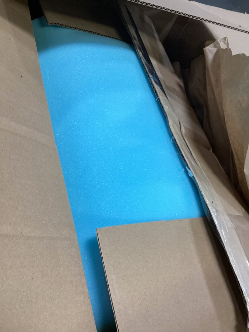 Condition photo showing As Is for dmi twin xl mattress topper egg crate foam mattress topper for pressure relief, weight distribution & enhanced airflow dorm bed mattress topper 2 inch - improved comfort & alignment- blue