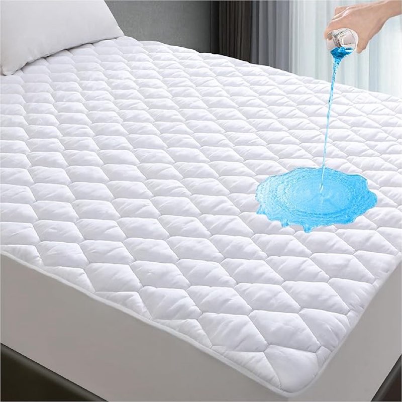 ( similar)Lunsing  60x80 Mattress Protector, Soft Breathable Waterproof Mattress Pad Cover, Deep Pocket, White