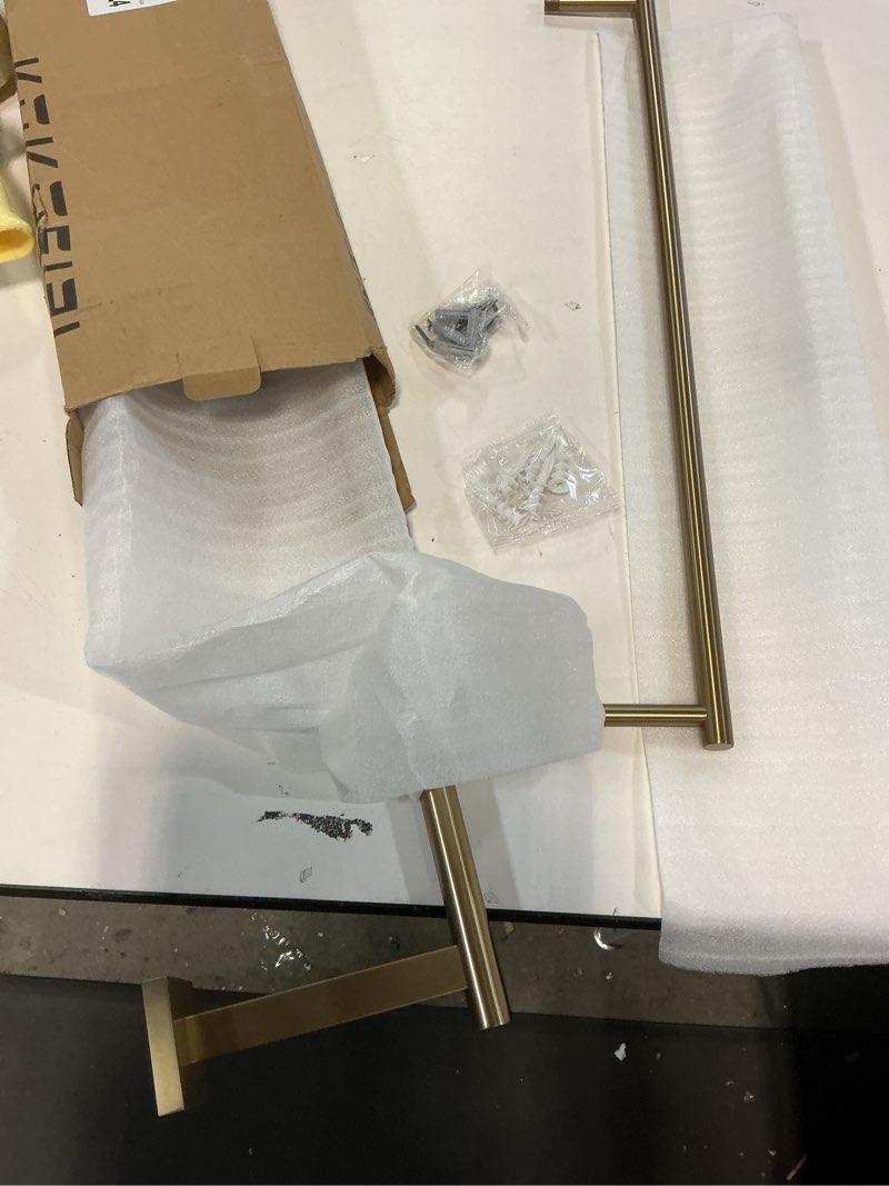 KOKOSIRI Towel Bars 24-Inch Bathroom Towel Holder Champagne Bronze Bath Towel Rails Racks Wall Mount