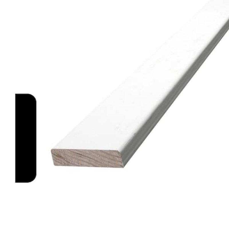 (Case of 6 moulding)Alexandria Moulding 3/8 in. x 1-1/2 in. x 84 in. Pine Primed Mullion Mouldin