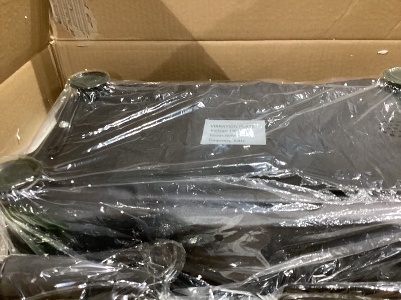 Condition photo showing Good Condition for Vibration Plate Exercise Machine, Lymphatic Drainage Machine for Weight Loss, Lymphatic Drainage & Muscle Recovery, Multiple Speeds with Bluetooth & Remote, Max User Weight 330lbs Pure Black