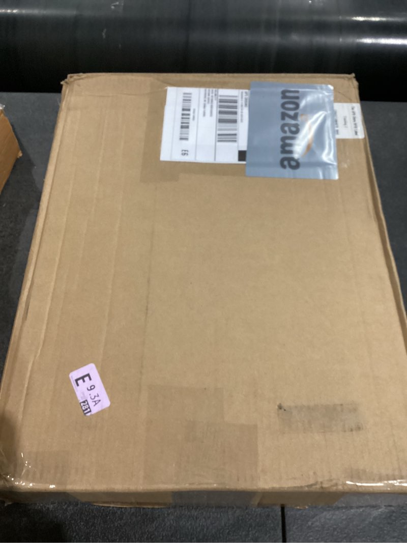 Condition photo showing New/Like New for Extra Large 19.7"X14.6"X11.6" Acrylic Display Case with 1 Division Board, Clear Organizer Box Plastic Holder with Magnetic Door for Handbags, Purses, Boots, Figures, Book Extra Large-A 1