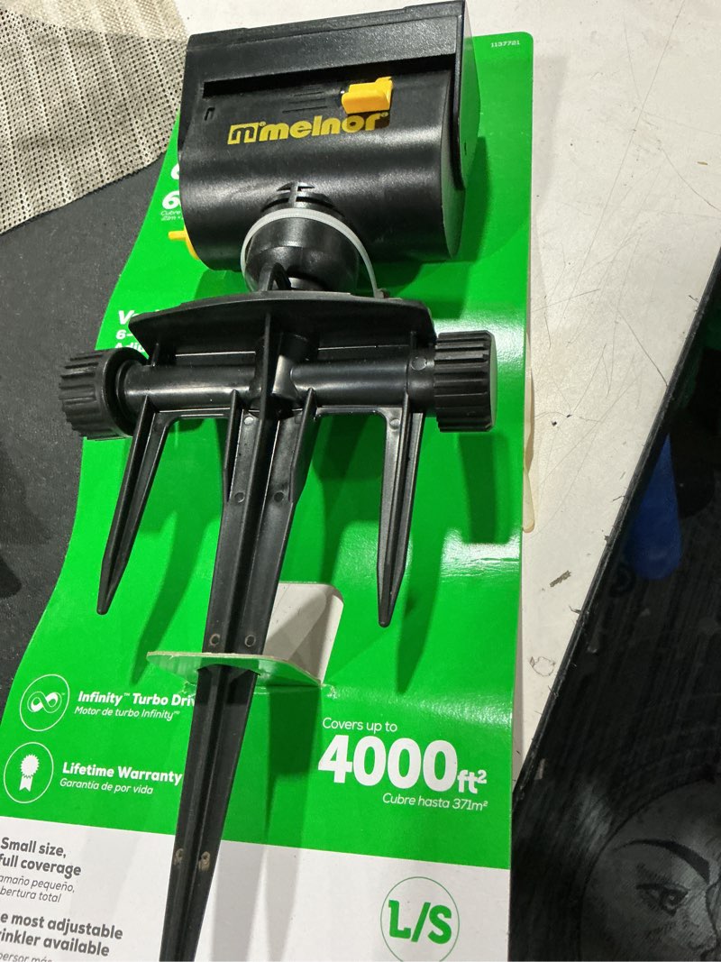 Condition photo showing Good Condition for melnor minimax 4000-sq ft oscillating spike lawn sprinkler