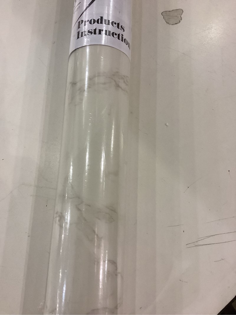 LACHEERY 160 x 24 inch White Marble Contact Paper for Countertops Waterproof Extra Thick Vinyl Conta