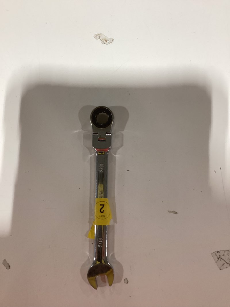 Condition photo showing As Is for 25 mm metric 90-tooth flex head combination ratcheting wrench