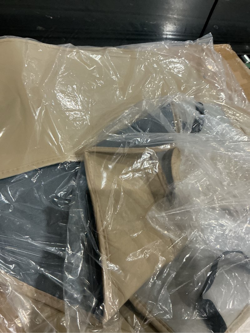 Condition photo showing As Is for similar to not exact )coverado universal seat covers full set, 5 seats universal seat covers for cars, waterproof nappa leather car seat covers with head pillow, auto protectors fit for most sedans suv pick-up truck, beige beige(pillow) fullset