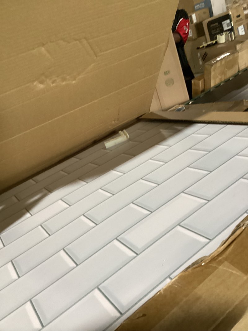 Condition photo showing New/Like New for 2-sided 2 pcs photo backdrop boards, subway tile flat lay food photography background board, durable waterproof product food photography, 24x24 inch, beiyang double-sided marble cement 24x24