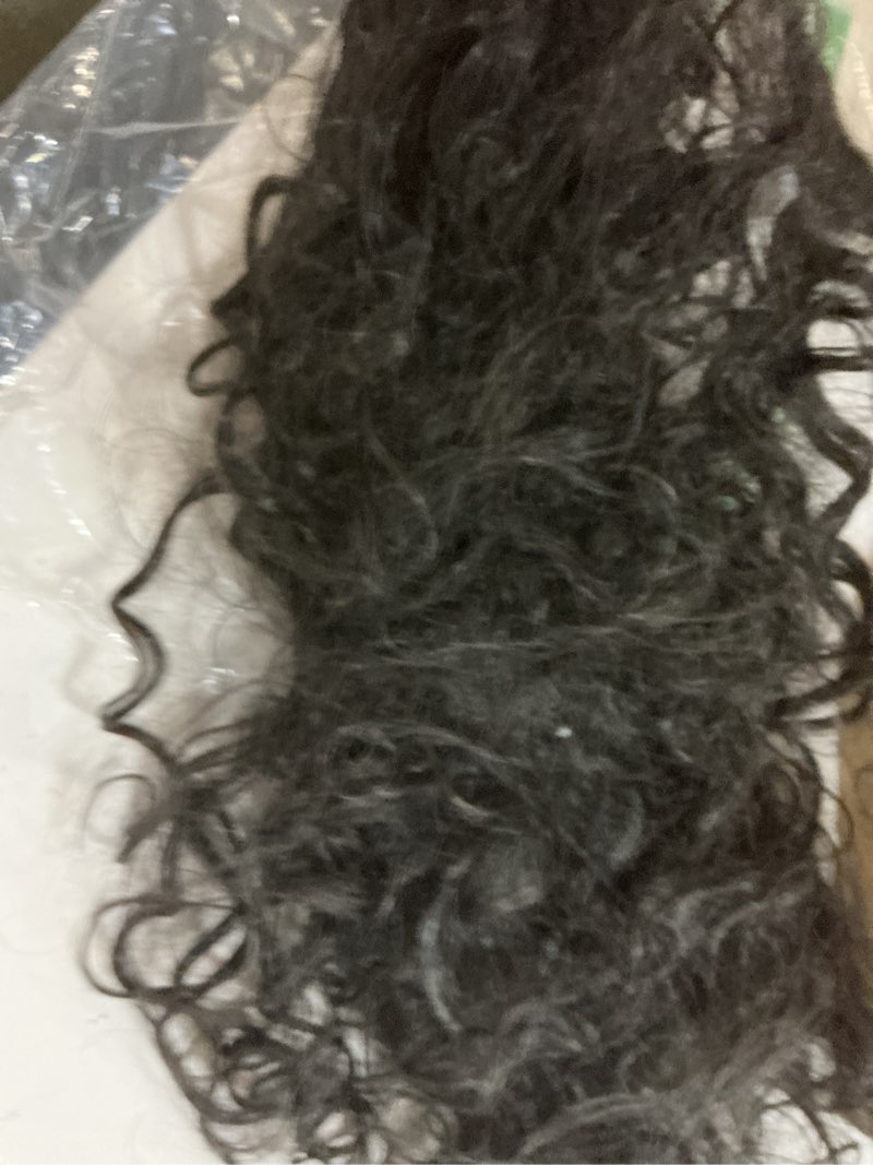 Condition photo showing As Is for #1b human hair bundles loose wave bundles 26 28 30 inch unprocessed brazilian virgin hair weave 3 bundles natural black loose deep wave bundles human hair extensions 50 grams per bundle for woman