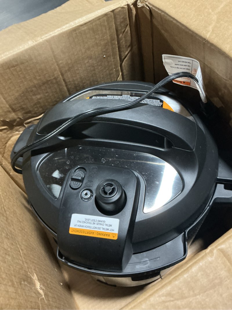 Condition photo showing Good Condition for instant pot duo 7-in-1 electric pressure cooker, slow cooker, rice, steamer, sauté, yogurt maker, warmer & sterilizer, includes app with over 800 recipes, stainless steel, 6 quart