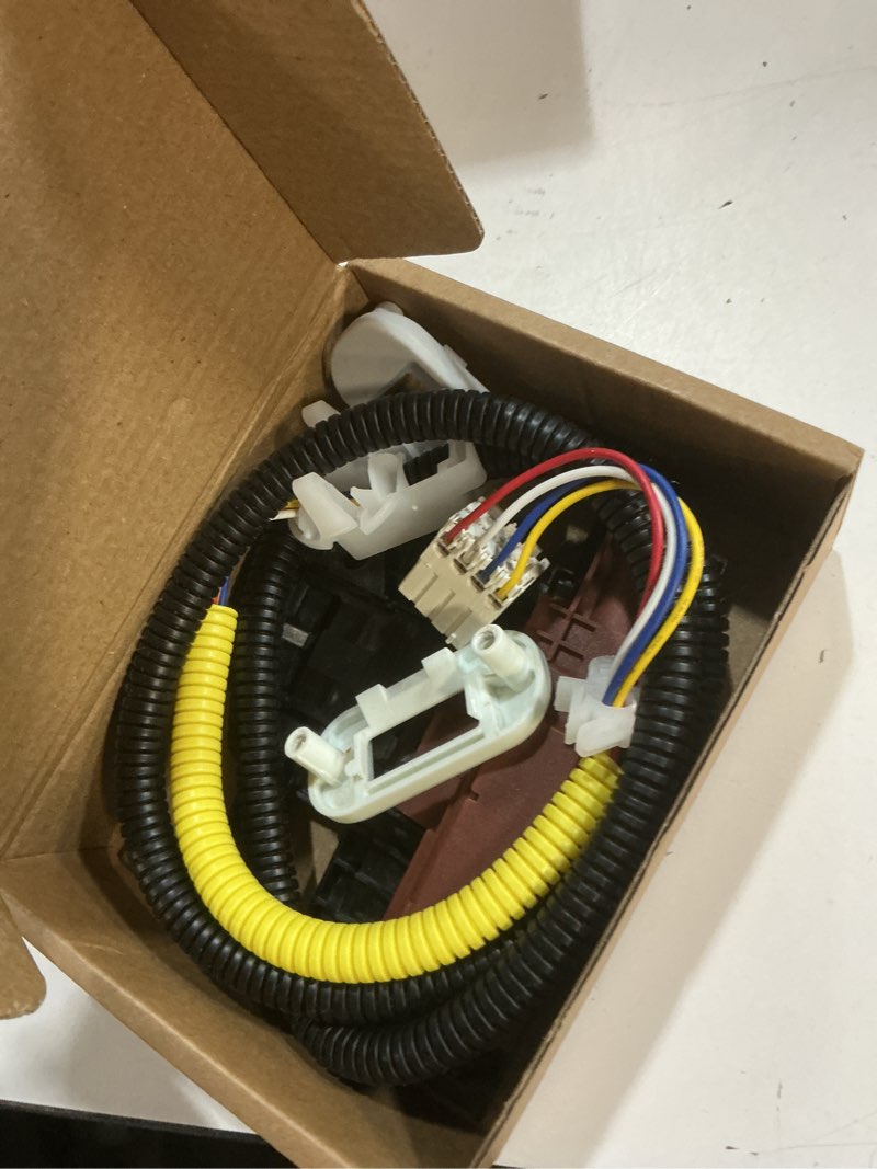 Condition photo showing Good Condition for W10404050 W10238287 Washer Lid Lock Latch Switch and Harness Kit Compatible with Specific Whirlpool Maytag Kenmore Amana Crosley Washing Machines