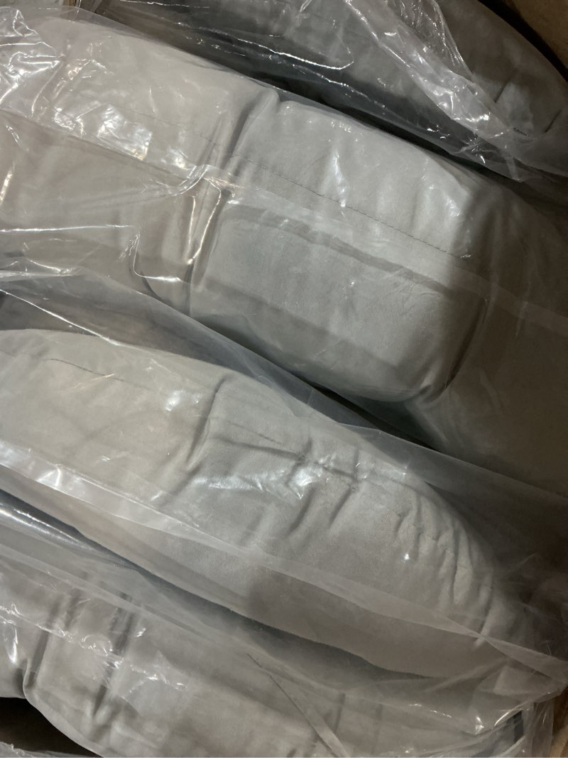 Condition photo showing Good Condition for 4 Pack Adirondack Chair Cushion, Waterproof Rocking Chair Cushion - Fade Resistant Patio Furniture Cushions, Thickened Patio Chair Pad for Outdoor and Indoor, 49x20x5 Inch Blue Grey 4-pack Adirondack Chair Cushion