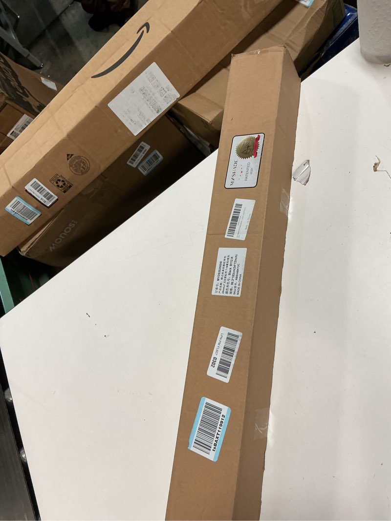 Condition photo showing New/Like New for MYshade Roller Shades Zebra Blinds for Indoor Windows Cordless Day and Night Light Filtering Dual Layer Roller Window Blinds & Shades, Easy to Install, Size 34" W x 72" H, Black Black 34"W x 72"H