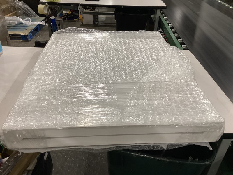 Condition photo showing New/Like New for 32"w x 26"h vertical surface mount pvc gable vent: non-functional, w/ 2"w x 2"h brickmould sill frame 32"w x 26"h non-functional