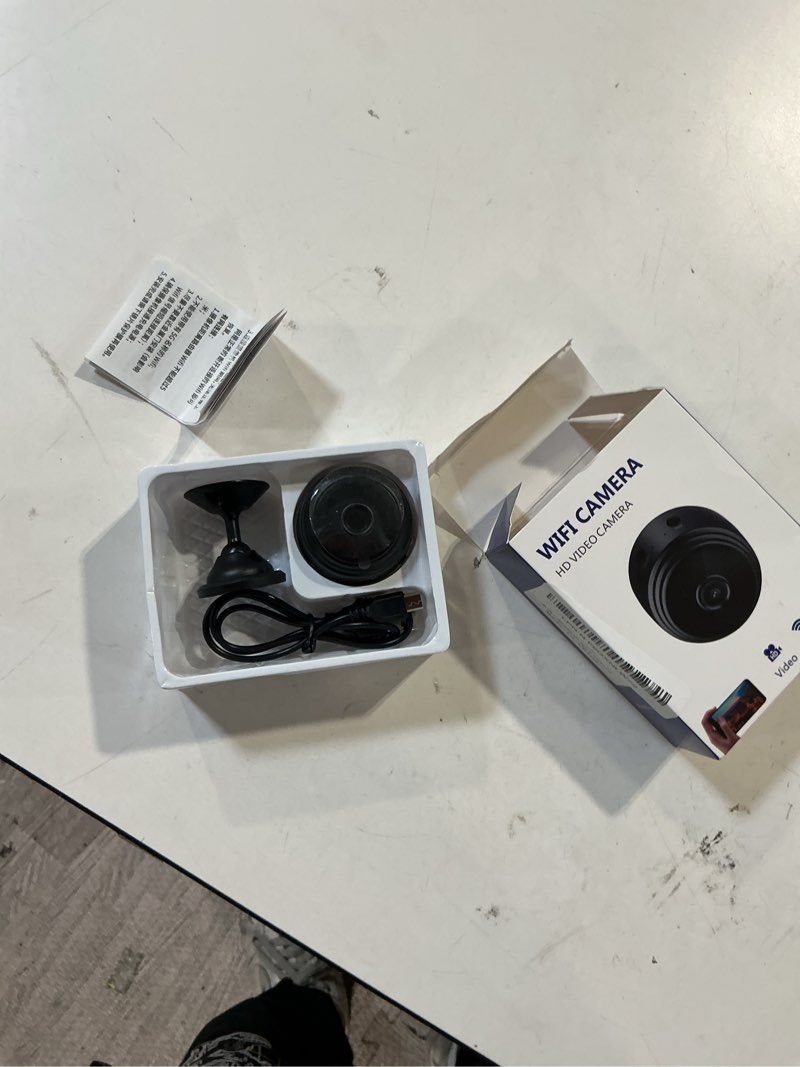 Condition photo showing Good Condition for 1pcs only 0.9 inch hidden camera with audio/video mini small spy home indoor night vision motion detection baby monitor wireless outdoor nanny wifi espias security secret (1, black, mini) black mini 1