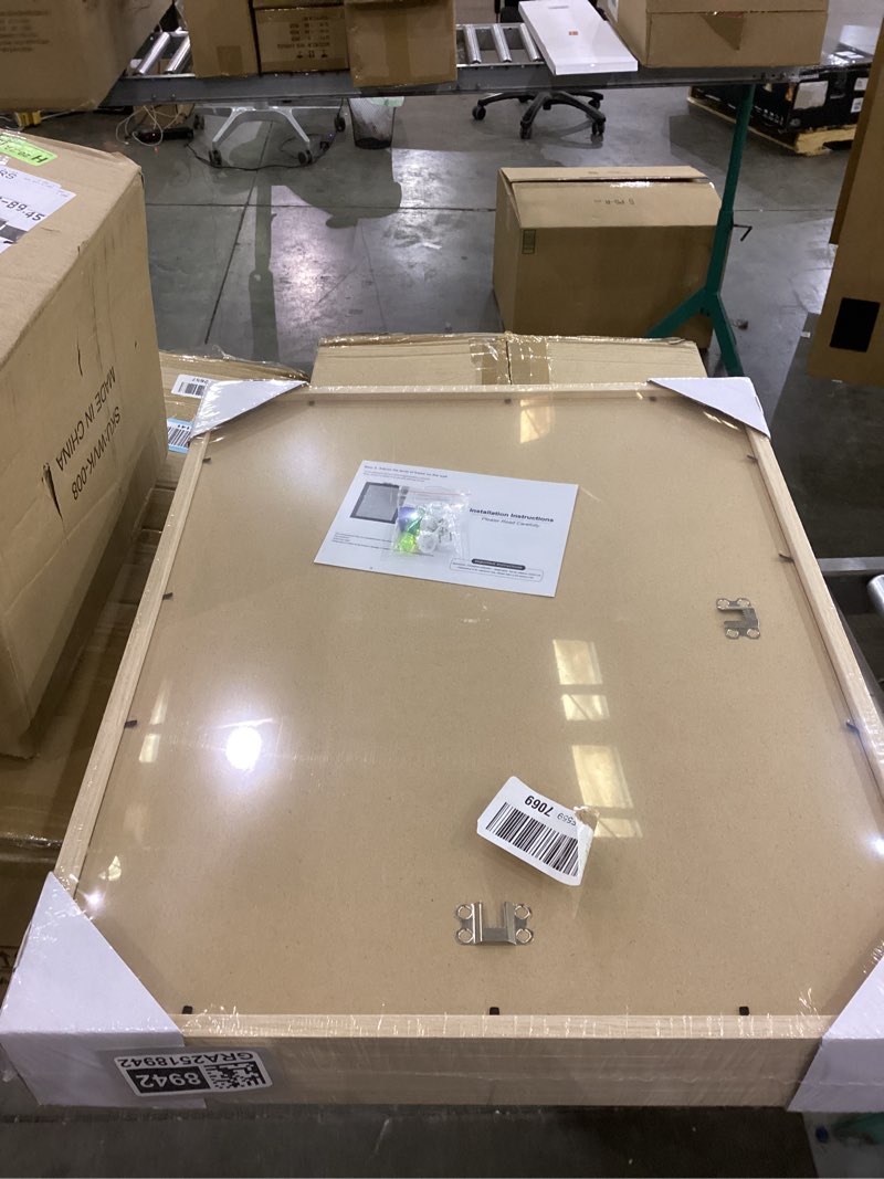 Yaetm 16x20 Picture Frame Matted to 11x14 Set of 4, Natural Solid Oak Wood 16x20 Frame for Gallery W