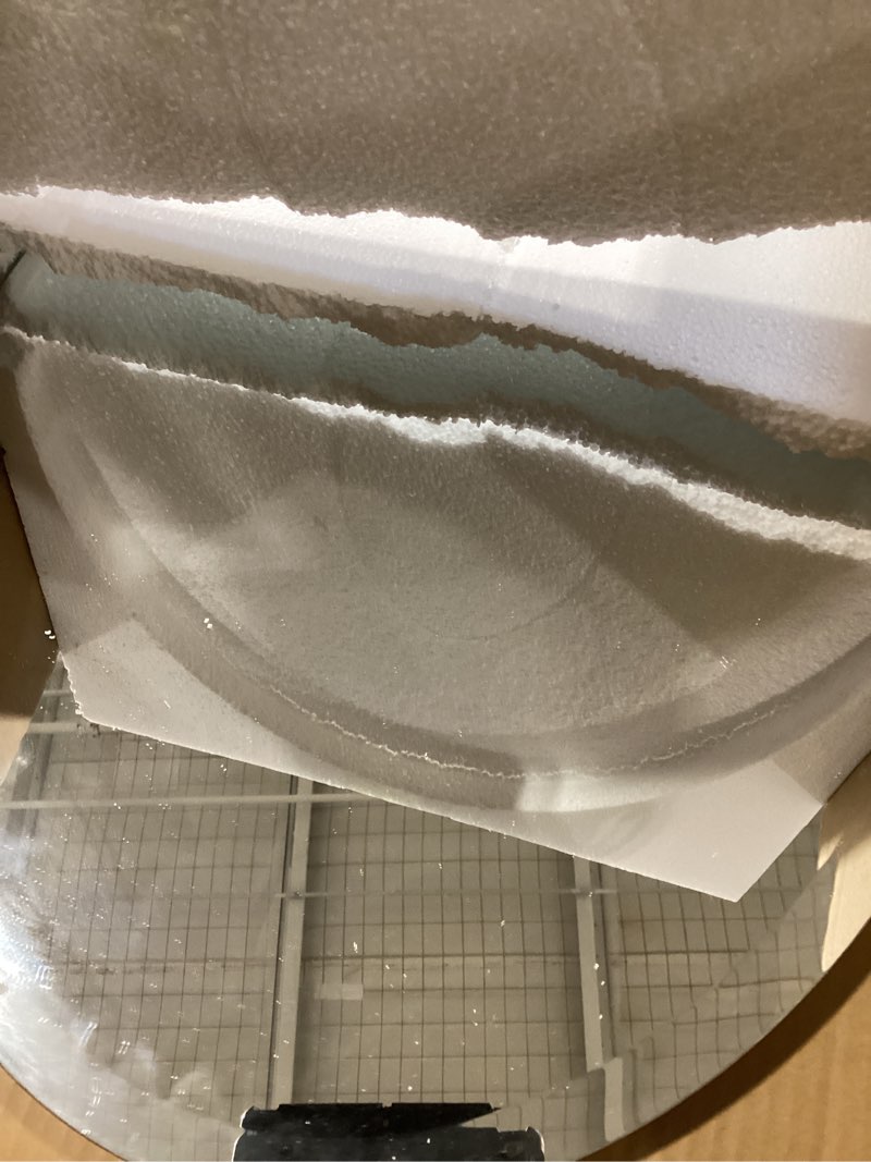 Condition photo showing Good Condition for KOHROS Bathroom Mirrors for Over Sink - Oval Frameless Mirror - Beveled Polished Wall Mirror for Bathroom, Vanity, Bedroom (18" W x 24" H Oval) Oval 18"L x 24"W