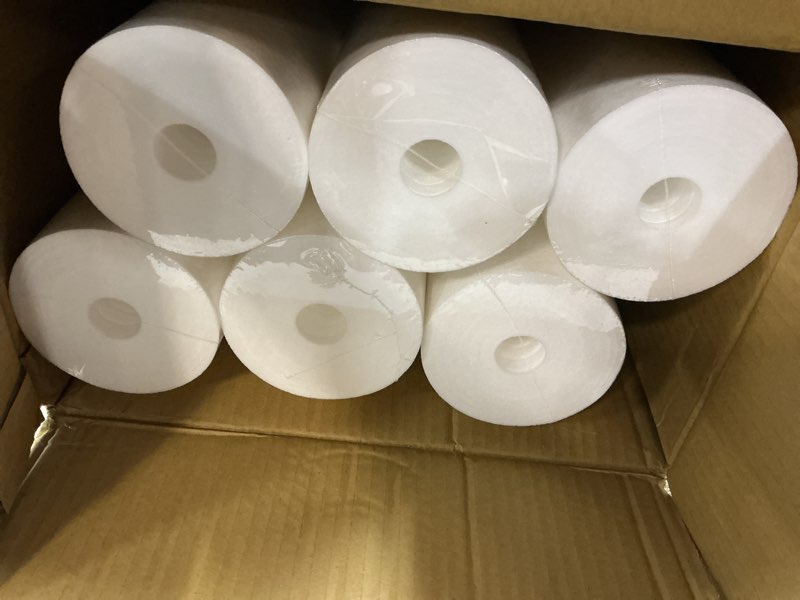 Condition photo showing New/Like New for ispring fp25bx6 high capacity 20” x 4.5” water replacement cartridges fine sediment filters, 6 pieces / 5 microns, white, 6 count 5-micron sediment filter 6-pack water filter