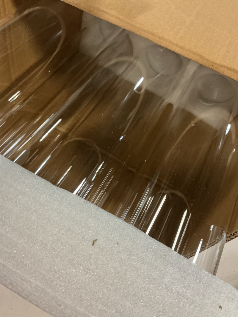 Condition photo showing Good Condition for 6 pcs glass cylinder vases bulk for centerpieces decorative tall cylinder vase floating candle holders clear flower vase for tables wedding party home formal dinners decorations (18 x 4 inch)