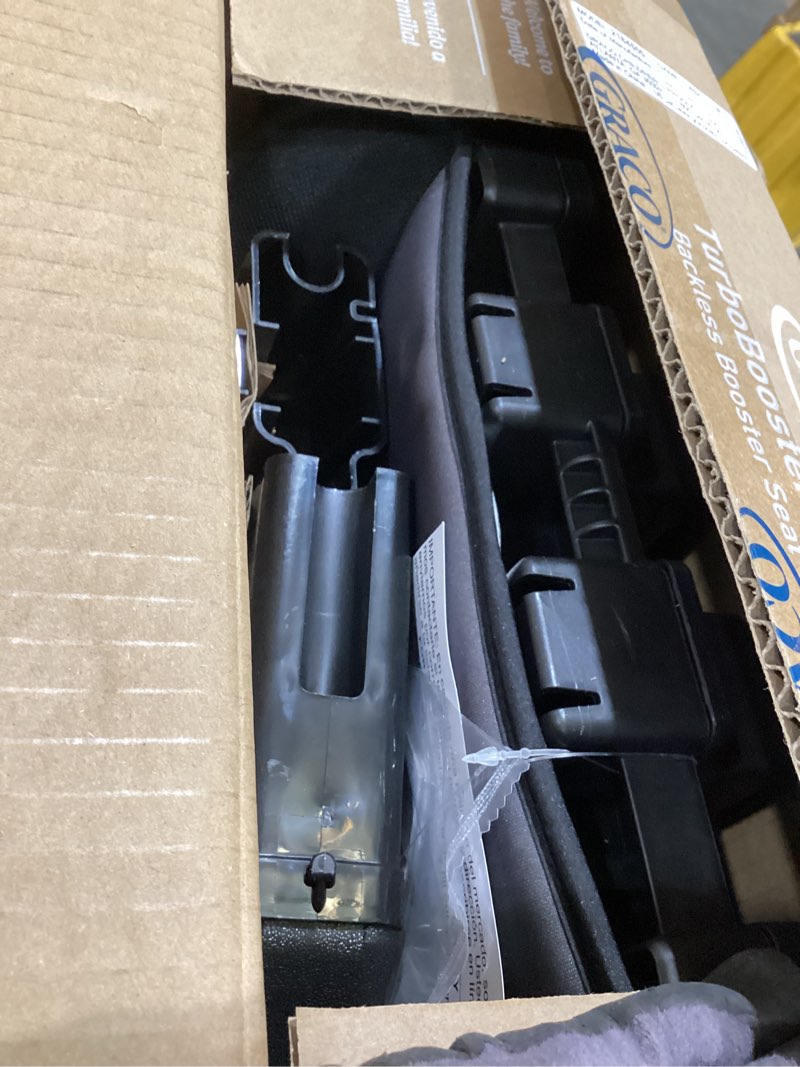 Condition photo showing As Is for graco turbobooster 2.0 backless booster car seat, denton