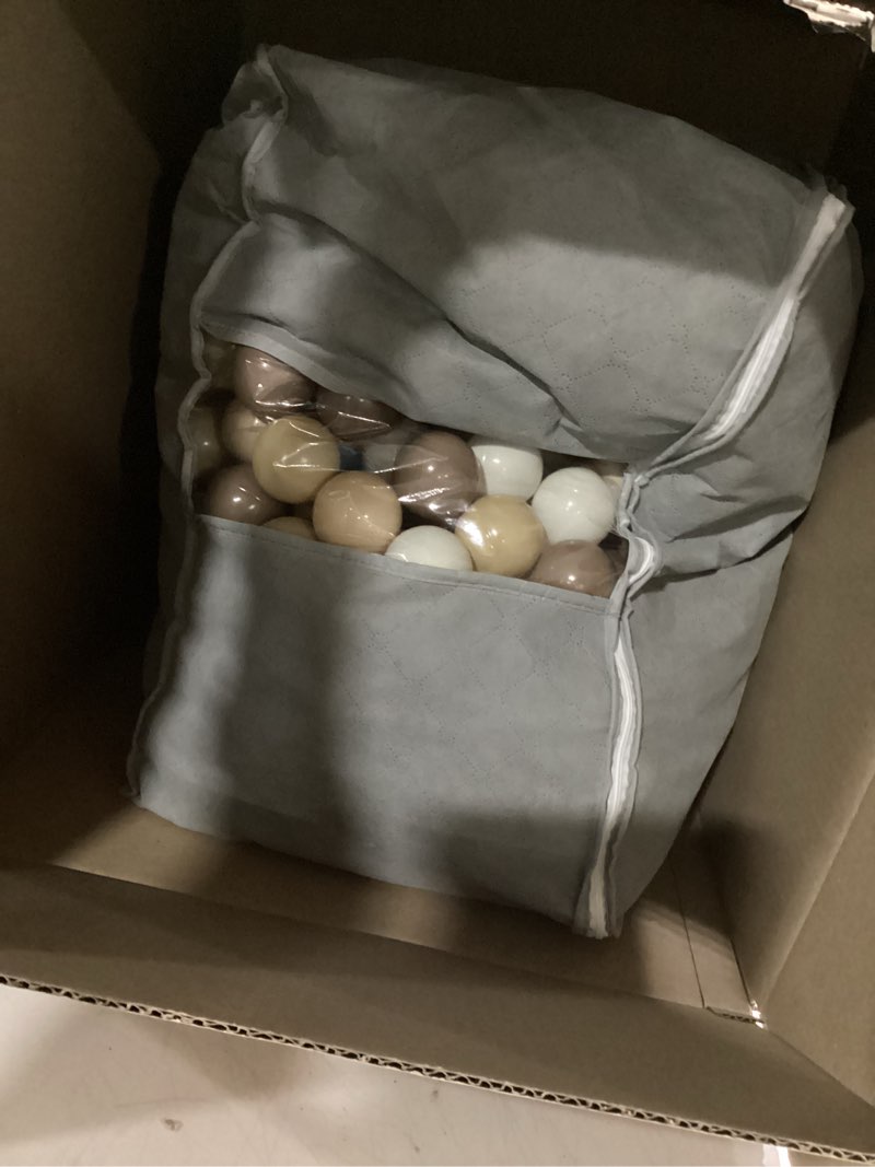 Condition photo showing Good Condition for MoonxHome Ball Pit Balls for Toddlers, BPA Free Crush Proof Plastic Toy Balls for Ball Pit, Children's Pool Water Toys, Macaron Ocean Balls for Play Tent 2.15 Inch Pack of 100 200 500 800 1000 Mocha Tricolor 100