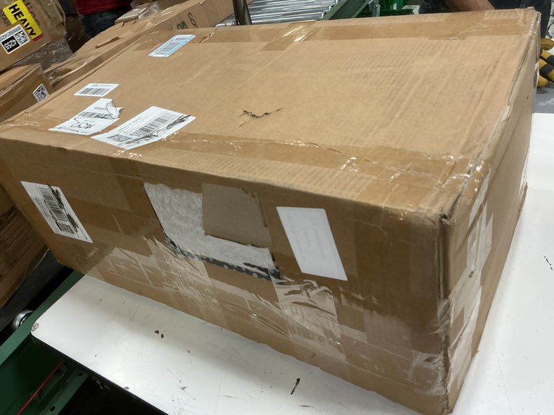 Condition photo showing New/Like New for 2 pcs spill containment pallet, 2-drum plastic platform with drain outlet, 2000lbs load 26”x14”x4.7”, leakproof stackable tray for garage/kitchen/basement/industrial storage 26.2 x 14.2 x 4.7 inches