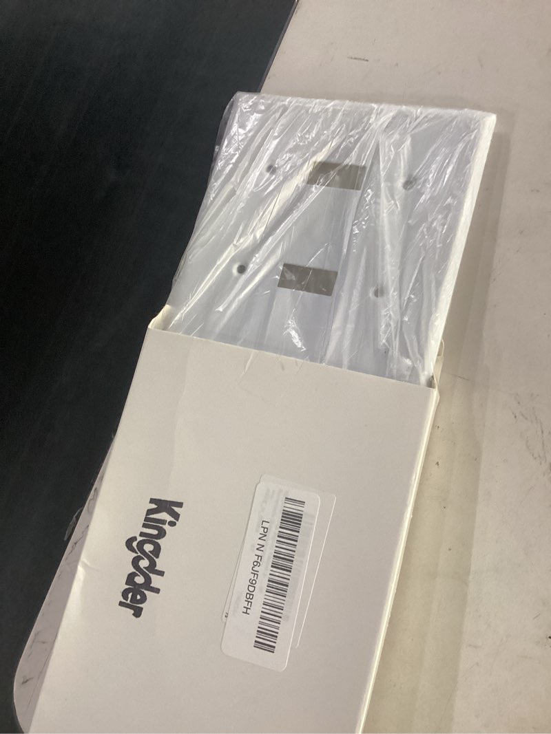 Condition photo showing New/Like New for kingdder 1 pcs 3-gang 2-toggle 1-blank wall plate standard size stainless steel white light switch plate gloss finish 3-gang 4.50" x 6.38" corrosion-resistant gfci outlet receptacle 1-blank/2-toggle 3gang 1