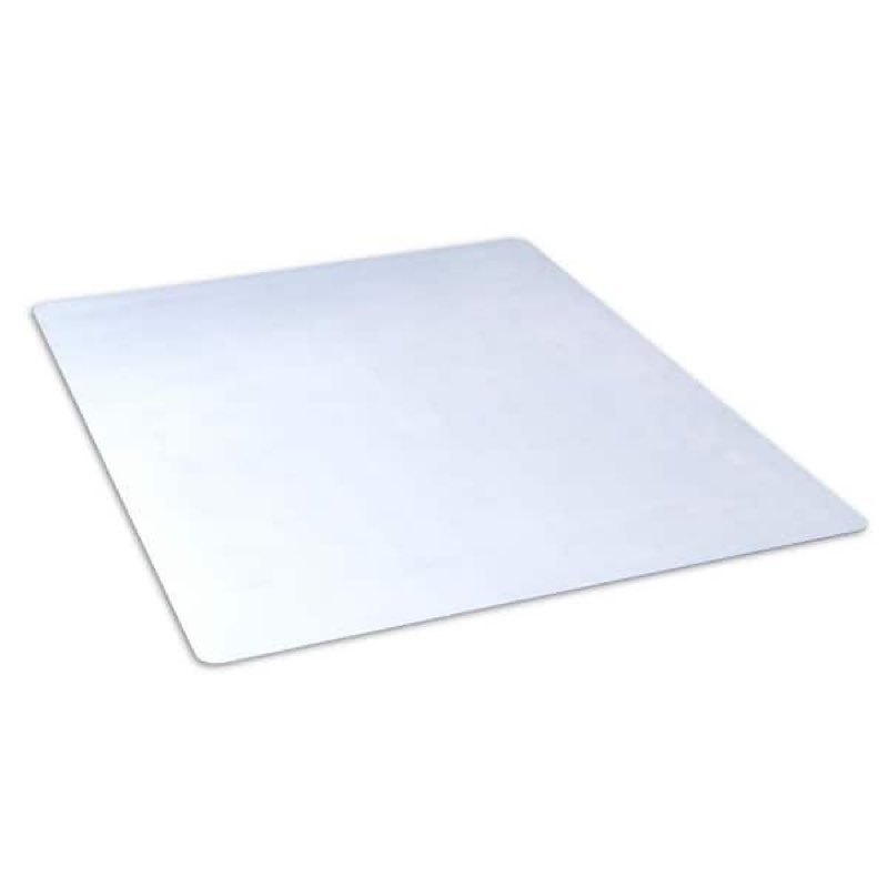 dimex 46 in. x 60 in. clear rectangle office chair mat for hard floors