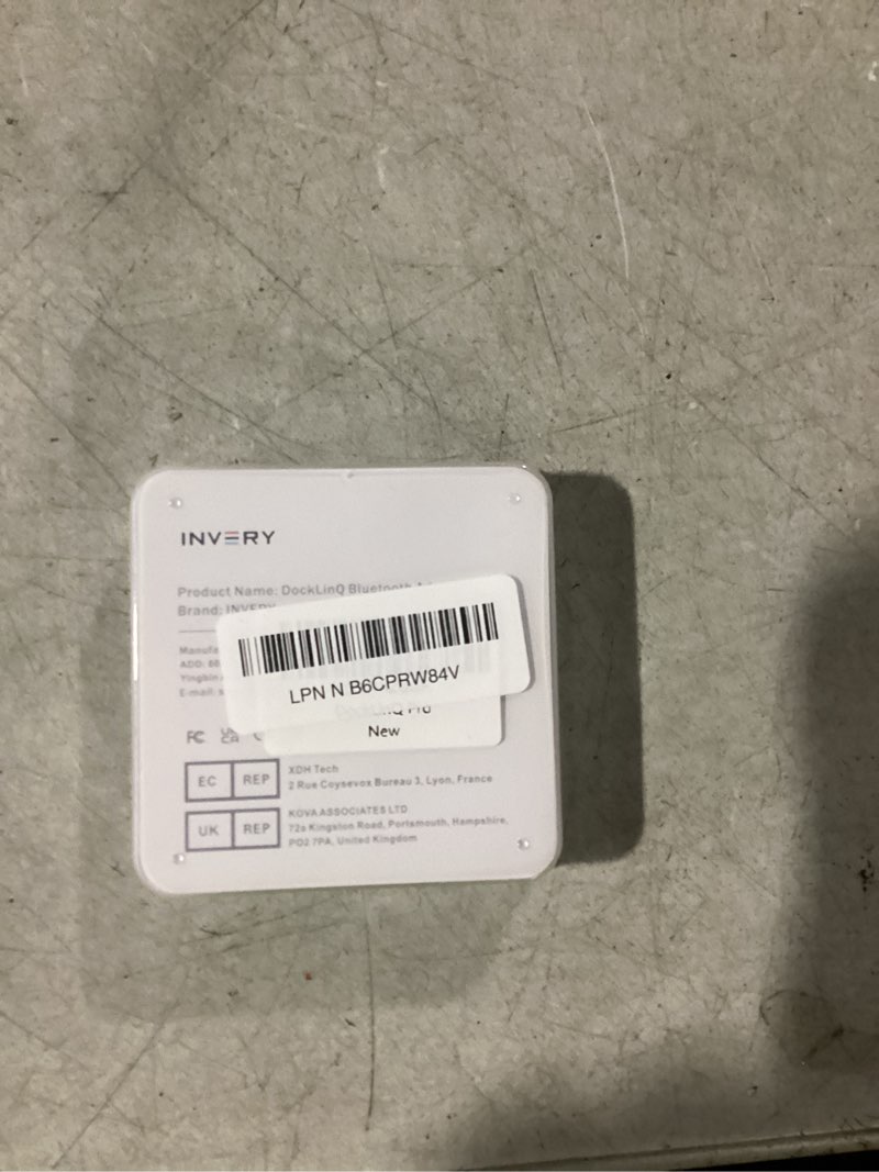 Condition photo showing New/Like New for INVERY DockLinQ Pro Bluetooth 5.0 Adapter Receiver for Bose Sounddock and 30 pin iPod iPhone Music Docking Station(Not for Cars)