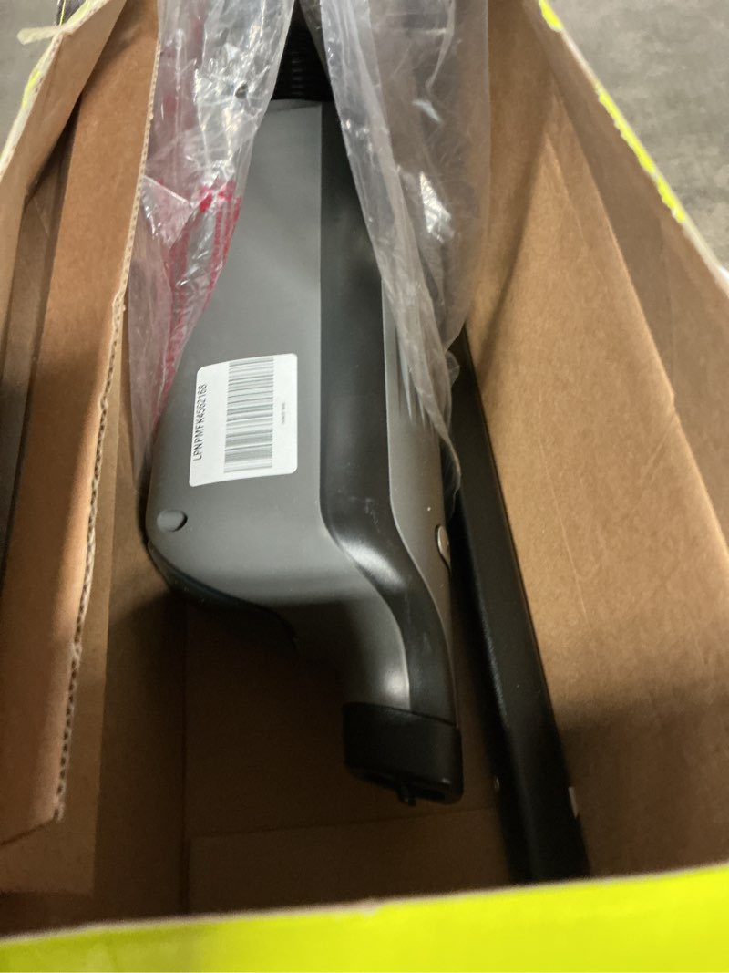 Condition photo showing As Is for shark vacmop cordless hard floor cleaner, vacuum and spray mop, powerful suction, lightweight, led headlights, includes 4 disposable pads, 12oz multi-surface cleaning solution, gray, vm252