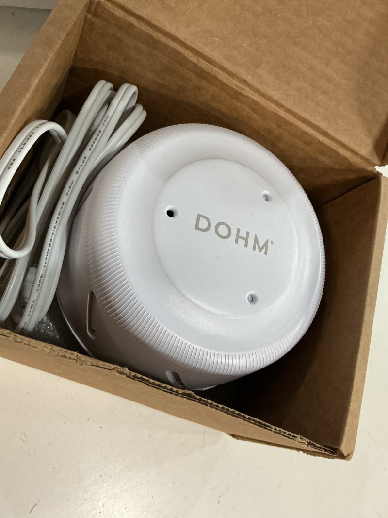 Condition photo showing Good Condition for yogasleep dohm uno white noise sound machine, real fan inside for non-looping white noise, sleep aid, office privacy & meditation for adults & baby, registry gift (white) white pack of 1