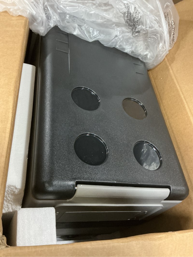 Condition photo showing Good Condition for vevor 12 volt refrigerator, 48 quart (45l) fast cooling car fridge, portable freezer with app control (-4?~68?), 12/24v dc & 110-240v ac for travel, truck, camping and home use, black 48qt