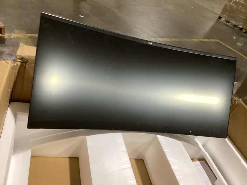 Condition photo showing As Is for LG 39GS95QE Ultragear OLED Curved Gaming Monitor 39-Inch WQHD 800R 240Hz 0.03ms DisplayHDR True Black 400 AMD FreeSync Premium Pro NVIDIA G-Sync HDMI 2.1 DisplayPort Tilt/Height/Swivel Stand - Black 39 39GS95QE-B