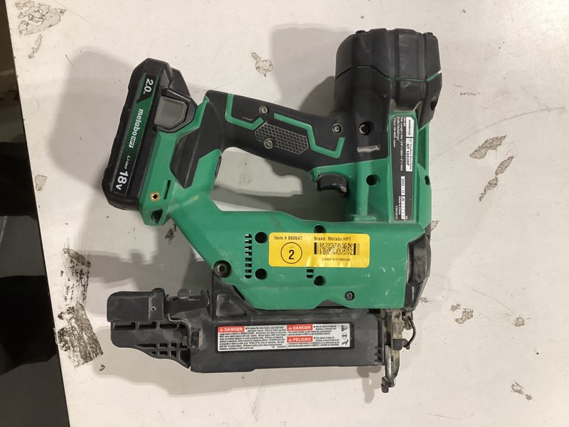Condition photo showing As Is for Metabo HPT MultiVolt 2-in 18 -Gauge Cordless Straight Brad Nailer