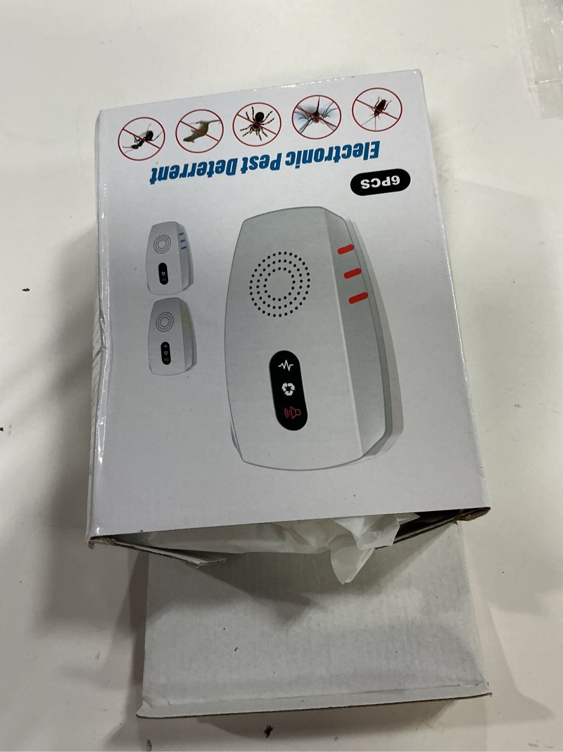 Condition photo showing Good Condition for 2026 Cvtayn Upgraded Ultrasonic Pest Repellent Indoor Repeller, Mouse Traps, Repellent Roach, Mouse, Bugs, Mosquito, Mice, Spider, Ant, Rodent Repellent Ultrasonic Plug in, 3 Mode Switching, 6 Packs 6 PACK WHITE