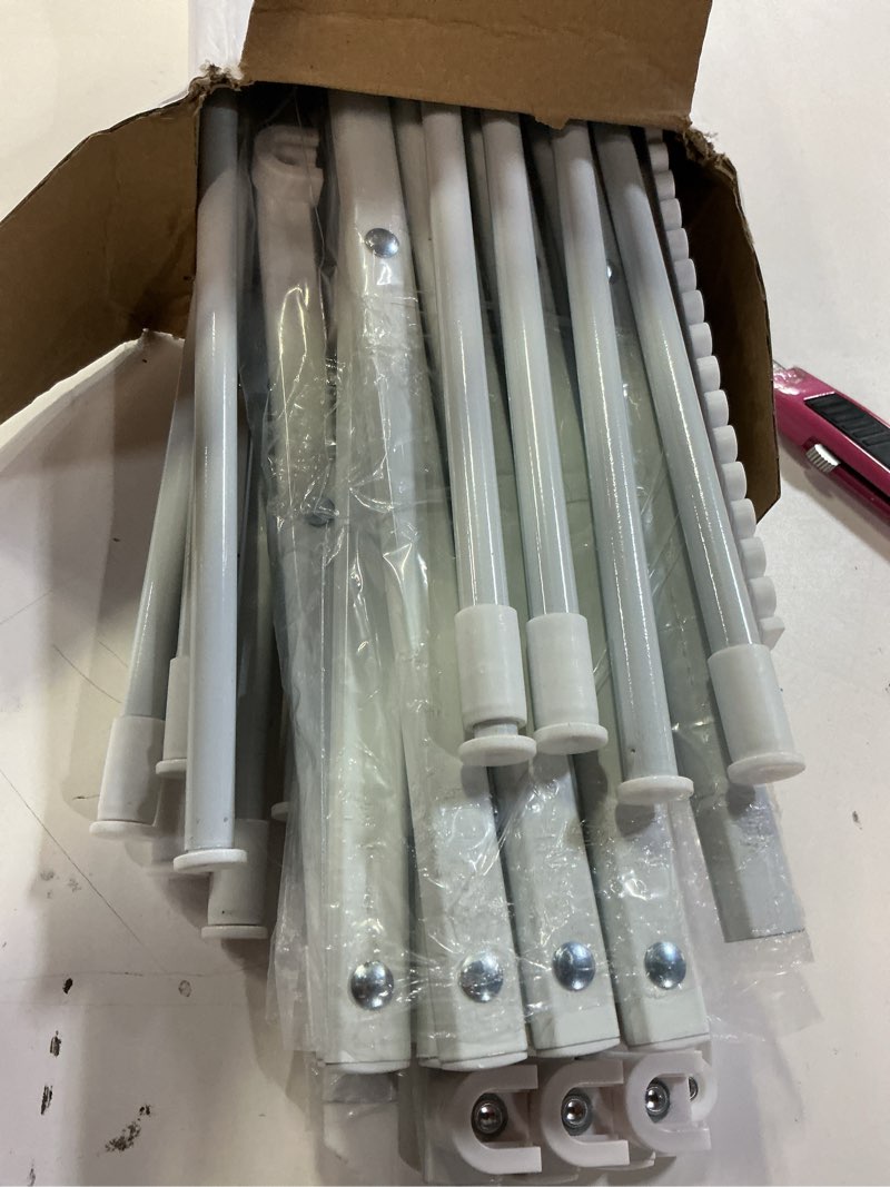 Condition photo showing Good Condition for 4-Tier Clothes Drying Rack, 4ft High Foldable Drying Rack Clothing for Indoor & Outdoor, Portable Collapsible Laundry Dryer for Laundry Room and Apartment, White 29" L x 49" H x 11.5" W