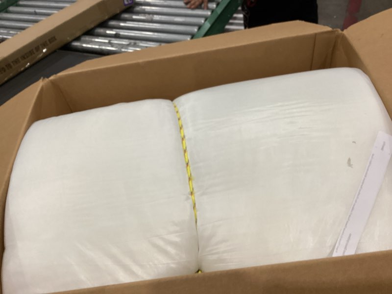 Condition photo showing As Is for 6 inch thick outdoor deep seat cushions for outdoor furniture waterproof patio seat cushions with removable cover and adjustable ties, 24x24x6 inches outdoor chair cushions set of 2, light gray light gray 2 pack-24x24x6.0 inches