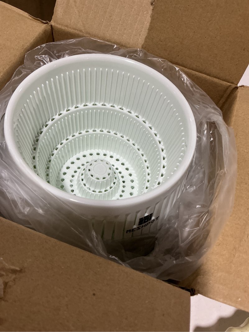 Condition photo showing New/Like New for 5 inch orchid pots with holes for repotting,set of 2,decorative african violet pots with air-pruning and good air circulation,plastic white orchid planter with saucers 2 5 inch