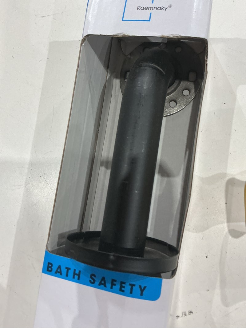 Condition photo showing Good Condition for safety shower grab bars for seniors, stainless steel anti slip shower handle, ada compliant hand rails, holds up to 500 lbs grab bars for elderly for wall (black, 24 inches)