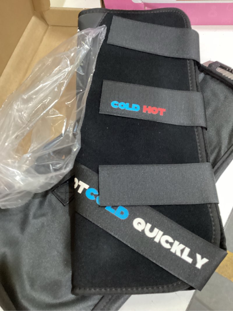 Condition photo showing Good Condition for single horse ice boot leg wrap, black hchg01 | hot & cold therapy, graphene, up to 40-min temperature retention, detachable anti-slip, multi-joint fit just one included