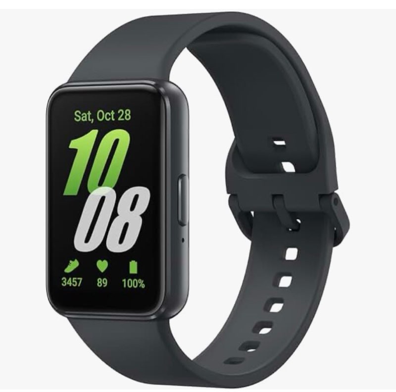 samsung galaxy fit 3 [2024] 1.6" amoled display | 14 days battery life | 100+ watchfaces | 100+ exercise modes | international model - (gray)