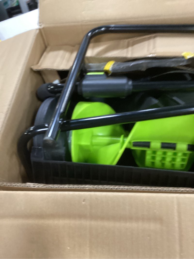 Condition photo showing As Is for 21-Inch Electric Snow Blower, 212cc Single-Stage Snow Thrower, Lightweight 21" Snow Removal Machine with 180° Adjustable Chute, High-Performance Gas Powered Snow Cleaner for Driveways & Sidewalks 21" Gas Snow Blower