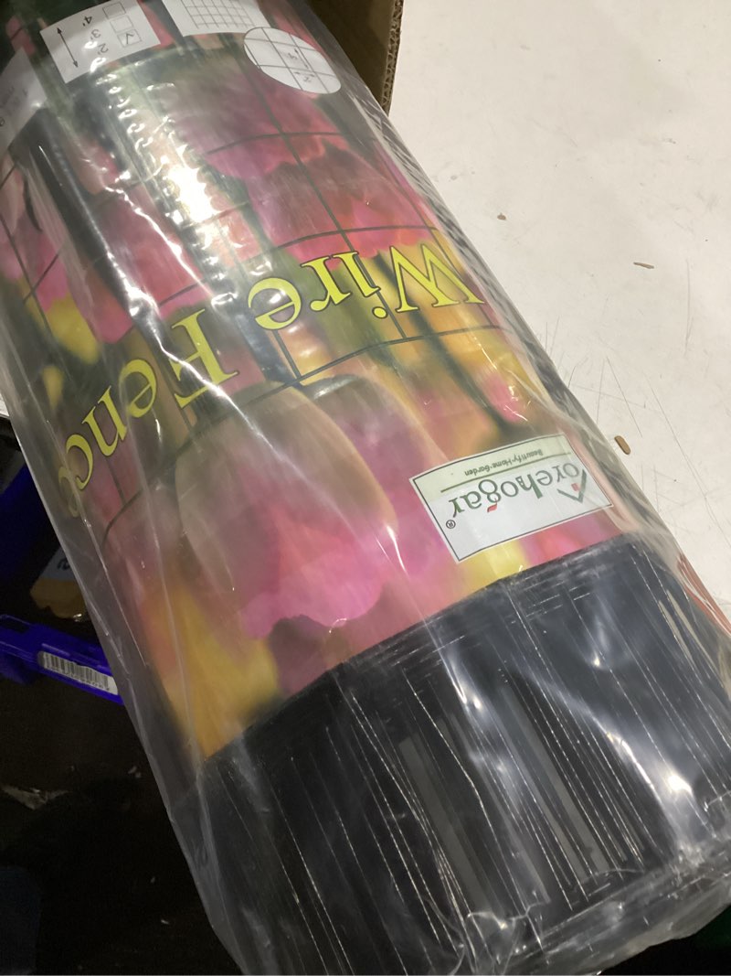Condition photo showing New/Like New for Black PVC Coated Welded Wire Fence 24 Inch x 50 Foot, 2 Inch x 3 Inch 16GA, Garden Border Fencing Roll Vinyl Coating Metal Wire Mesh for Yard Vegetable Plant Protection Poultry Netting 2''x3'' 16GA 24''x50' Black