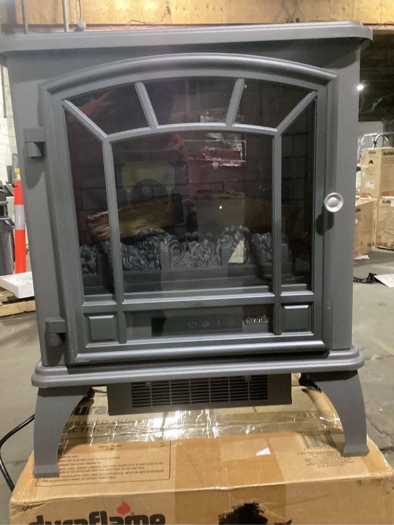 Duraflame infrared quartz electric stove heater finish gun metal gray