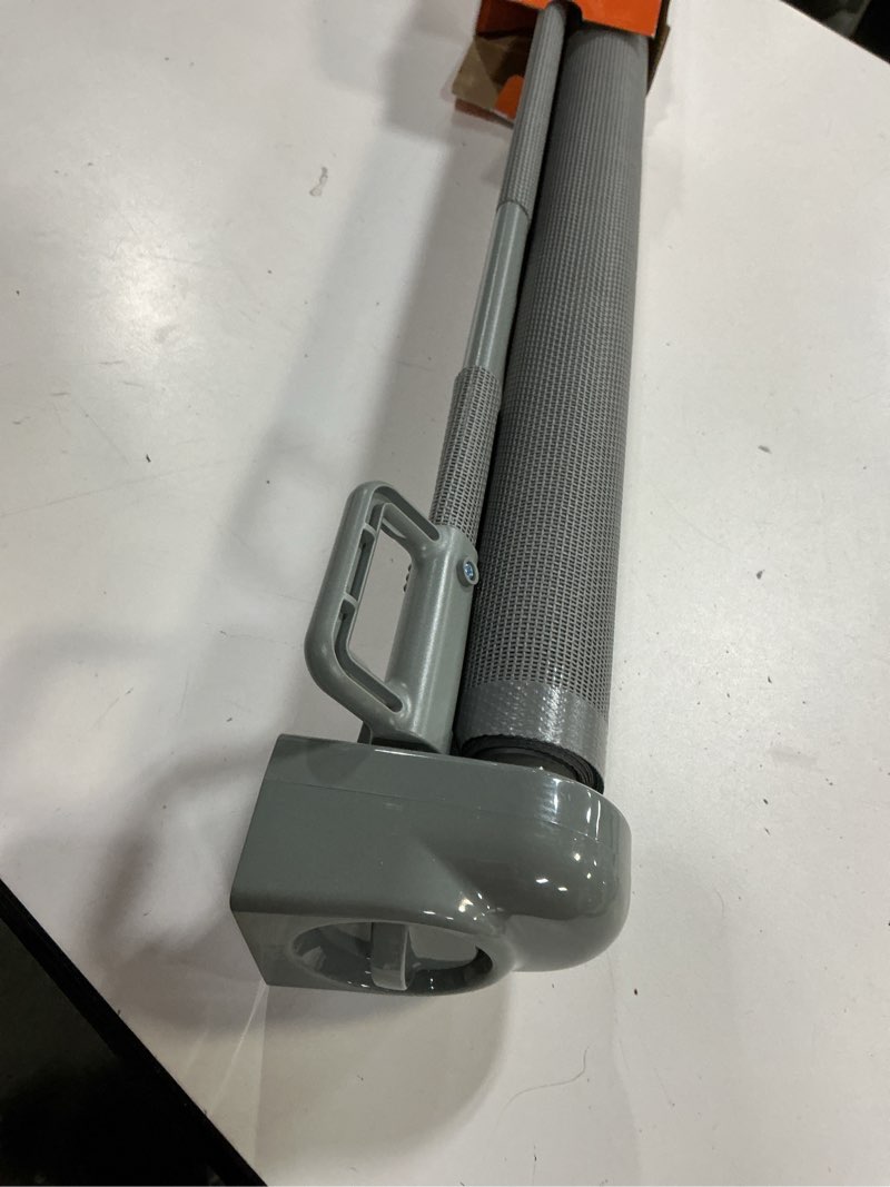 Condition photo showing Good Condition for retractable baby gate for doorways and stairs, mesh safety gate for pet, indoor & outdoor use, one-hand operation, easy installation, 33.6" tall, expands to 55" wide?grey,33.6"x55") 33x55 inch gray