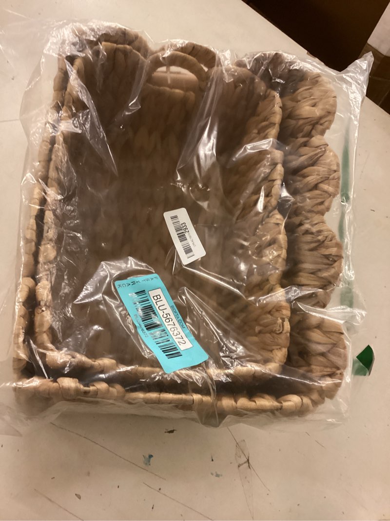Condition photo showing New/Like New for woven baskets set of 2