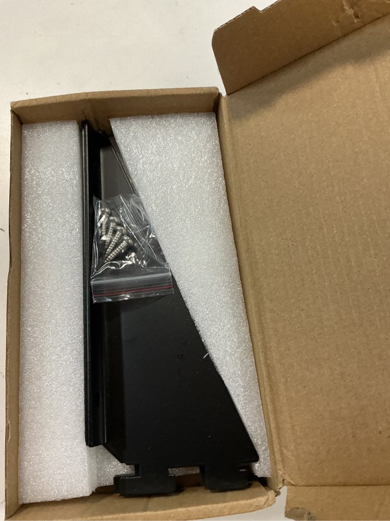 Condition photo showing New/Like New for pop's parts plus lifetime shed shelf brackets - black metal railing mount brackets - qty 2 1